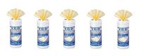 Scrubs, 91956, Stainless Steel Cleaning Wipes, 6" Width x 8" Length, Yellow, 50/Tub, 6 Tubs/Carton, Sold As 1 Carton (5)