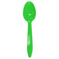 Medium Weight Plastic Colored Frozen Yogurt Spoons - 1,000/case (Green)