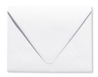 Shipped Free Contour Euro Flap Bright White 200 Boxed 70lb A7 Envelopes (5 1/4 x 7 1/4) Perfect for 5 x 7 Invitations, Announcements, Weddings by The Envelope Gallery