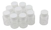 12PCS 15ml 0.51oz Clear Empty Portable Plastic Solid Powder Medicine Chemical Bottles Pill Tablet Holder Liquid Water Sample Storage Container Case Box Bottle