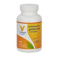 The Vitamin Shoppe Echinacea Goldenseal Complex, Seasonal Herbal Supplement Supports Healthy Immune Function (100 Capsules)