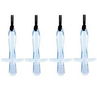 Chew Necklace by GNAWRISHING, 4-Pack Sensory Chew Necklace - Perfect for Autistic, ADHD, SPD, Oral Motor Children, Kids, Boys, and Girls (Tough, Long-Lasting)