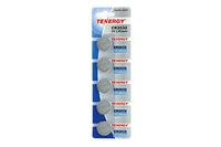 1 Card: Tenergy 5pcs CR2032 Lithium Button Cells