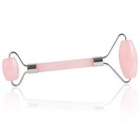 NAYWCXMY-LDL Rose Quartz Face Guasha Roller Massage Practical Jade Facial Anti Wrinkle Body Head PortableHealth Care Tools (Color : Silver)