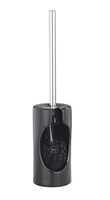 WENKO Ceramic/Pisano Toilet Brush, 3.7" x 16.1" x 3.7", Black