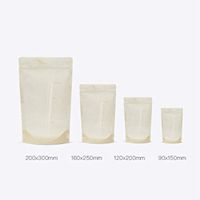 Stand Up Clear Silk Paper Zipper Mask Package Bags Self Seal Zip Lock Coffee Packing Pocket With Tear Notch Transparent Silk Poly Heat Seal Pack Pouch 20Pcs (Gold, 20x30CM(7.87"x11.81"))