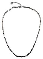 Nikken 1 Silver Perfect Link II Magnetic Therapy Necklace 19114 - Stainless Steel, Men Women, Relieves Neck Shoulder Back Headache Migraine Arthritis Pain, Healing Magnets, Magnetic Clasps Kenko Chain