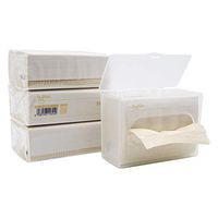 DrDirt Bamboo Facial Tissue 4 Pack 3 Ply 110 Count Individual Travel Packs with Dispenser Wall Mounted Box Cover Holder for Bathroom and Kitchen