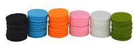 SAMYO 60 Pcs Essential Oil Aromatherapy Diffuser Locket Necklace Refill Pads- 6 Colors