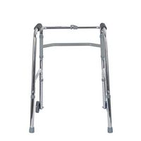 Crutches - Walker Wheeled Old Man Home Four-Legged Walker Aluminum Folding Adjustable Height