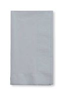 Shimmering Silver Dinner Napkin, 2 Ply, 1/8 Fold Solid (12pks Case)