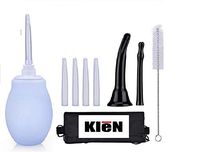 KLEN Enema Bulb Kit -10 PCs Non-Toxic Cleanstream, Amal, Anal Douche Reusable, Hose (No BPA & Phthalates) for Personal Use, Unisex, Home Water, Coffee Colon Cleansing, Detox Comfortable Tips