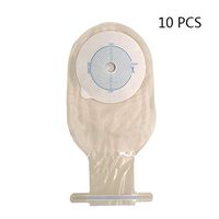 QWERT Co. Wang One-Piece Drainable Ostomy Colostomy Ileostomy Pouch for Ileostomy Stoma Care Reusable Disposable,10 PCS