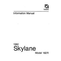 Cessna 182R Skylane 1982 Pilot's Information Manual (part# D1215-13)