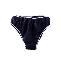 Prosbi 50 Pack Disposable Underwear Handy Briefs for Travel Business Spa Hospital, Individually Wrapped (2XL, Blue)