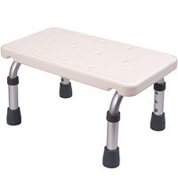 Medokare Adjustable Foot Stool - Stepping Stool for Adults and Children, Bedside High Bed Step for Seniors, Foot Stool Under Desk, Heavy Duty Portable Medical Footstool for Bath Or Kitchen Foot Step