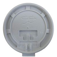 TigerChef 1,000 White Tear Back Flat Lids Fits 10-20 Ounce Hot Cups Disposable Recyclable Plastic Hot Coffee Cup Lids For Paper Hot Cups (Tear Back Flat Lids, White)