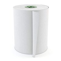 Cascades Tandem 1-Ply Roll Towels, 7 1/2" x 9 1/2", 100% Recycled, White, 758 Towels Per Roll, Pack of 12