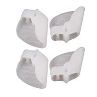 Healifty Toe Separator Three Holes Bunion Hallux Valgus Separator Alignment Corn Corrector Sleeve 2 Pairs