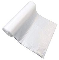 Plastic Bag-Clear HDPE Coreless Star Sealed Trash Liners 45 Gallons 14 mic 40"x48" 250 Bags/cs