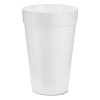 Dart White Styrofoam Cups- 16 oz. (DCC16J16)1000 Cup Count