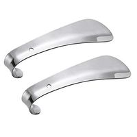 2 Pcs Stainless Steel Shoe Horn Small Handled Shoehorns for Seniors Kids,5.7"