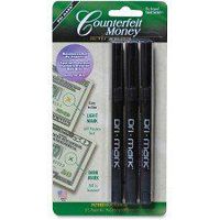 Dri-Mark Money Counterfeit Bill Detector Pen for Use w/ U.S. Currency, 3/Pack