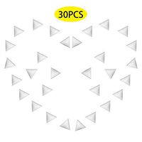 KDO 30pcs Triangle Dust-Proof Corner, Luminous Drawer Dustproof Silicone Pad Prevent Dust Accumulation for Wardrobe Cupboard Furniture Dead Angle Anti-Dirty Corner