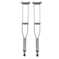 Aluminum Alloy Underarm Crutches Can Be Adjusted to Adjust The Height of Anti-Skid Shock Absorption for The Elderly Disabled Crutches Walker 1 Pair (Size : 119-134cm)