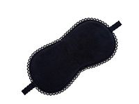 Lace Silk Sleep Mask (Black)