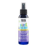 YAYA ORGANICS BABY BUG BAN – All-Natural, Proven Effective Repellent for Babies, Children and Sensitive Skin (4 ounce spray)