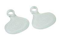 Steins 768-1113-0000 Silic Metatarsal Pad with Toe Loop, Clear, Small/Medium