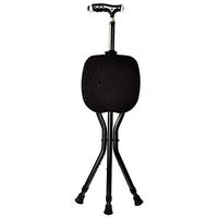 Qi Peng Crutches - Old Crutches Three-Legged Stool Cane LED with Light Handle Telescopic Old Cane Light Aluminum Rod Crutch