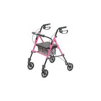 Graham-Field Health RJ4700P  Set N Go Hgt Adj Rollator Pink Lumex