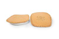 Heel Cushioning Shoe Insoles – Heel Support Cups – Vegetable-Tanned Leather and Soft Latex – Self-Adhesive Backing - Kaps Elflex – All Sizes – 1 Pair (Women/US 4-6 / EUR 35-37)