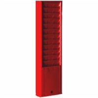 Steel Time Card Holder Rack Model 175H, 12 Slots for 8-1/2" Tall Cards-Red