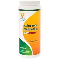 The Vitamin Shoppe Calm Zone Magnesium Mineral Powder, 325mg Raspberry Lemon Relaxation Drink for Muscles, Digestive Bone Support – Natural Flavors for Calm Regularity (8 Ounces Powder)