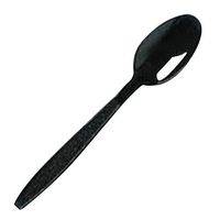 D&W Fine Pack Omega Medium Weight Teaspoon Ebony, Polystyrene | 1000/Case