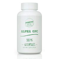 Purisure Alpha GPC Capsules 300 mg (60 Capsules), Alpha Glyceryl Phosphoryl Choline, Nootropics, Cognitive Enhancer, Brain Supplement, Focus Supplement, Better Athletic Performance