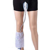 JIN Men Incontinence Pants Wearable Urine Bag Portable Leak Proof Leg Pee Catheter Holder,L