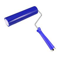 uxcell Sticky Roller Polyethylene Dust Removal Hair Lint Cleaner Remover with Roller Frame Aluminum Handle J-Roller, 8-Inch, for LCD PCB Workshop