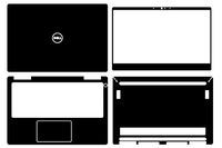 Special Black Leather Skin decals stickers Cover guard For New Dell Inspiron 13 7370 i7370 2017 release touchscreen