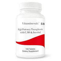 VITAMINERALS E250 Vitamin E Antioxidant Support 250 IU of Vitamin E with C, B6 and Inositol 100 Count