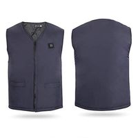 Heated Clothing, USB Intelligent Heating Sleeveless Vest Heated Jacket Heating Wind Resistant Jacket Warm(XL-170#)