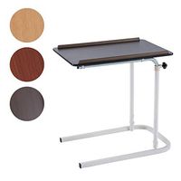 CBHLZ Overbed Table with Tilting Top, Hospital Bed Table for Home Use Bed Tray Table for Eating and Laptops, Medical Tray Table with Height Adjustable,40×60 cm
