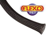 Braided Sleeving, 0.500 in, 50 Ft, Black