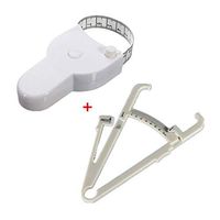 Body Fat Calipers with Manual & Body Fat Tape Measure
