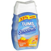 TUMS SMOOTHIES ASSORTED FRUT 60Tablets