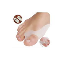1Pair Silicone Gel Bunion Big Toe Separator,Spreader Eases Foot Pain Foot Valgus Correction Guard Cushion Concealer Thumb,Clear