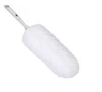 Extendable, Flexible, Adjustable and Telescopic Pole Microscopic Fluffy Lint Free Microfiber Duster (Cream Duster Head Only)